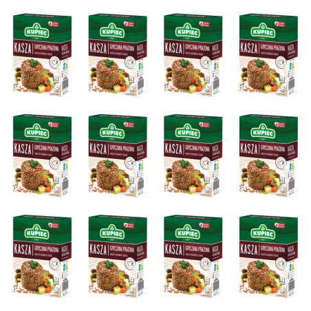 KUPIEC Kasza gryczana prażona 4x100 g X12